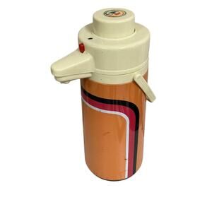 Vtg Retro INTERPUR 2.5 Liter Pump Pot Liquid Dispenser Hot Cold Coffee Juice HLN